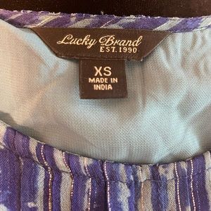 Lucky Brand, Girls size XS, blue, sliver and light blue